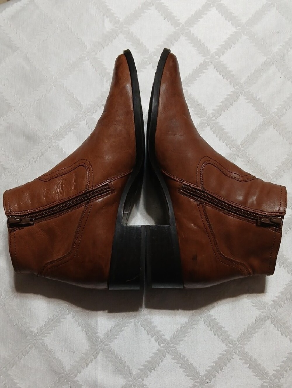 Paul Green Brown Leather Ankle Boots Size 7UK 9.5 US - Picture 4 of 7